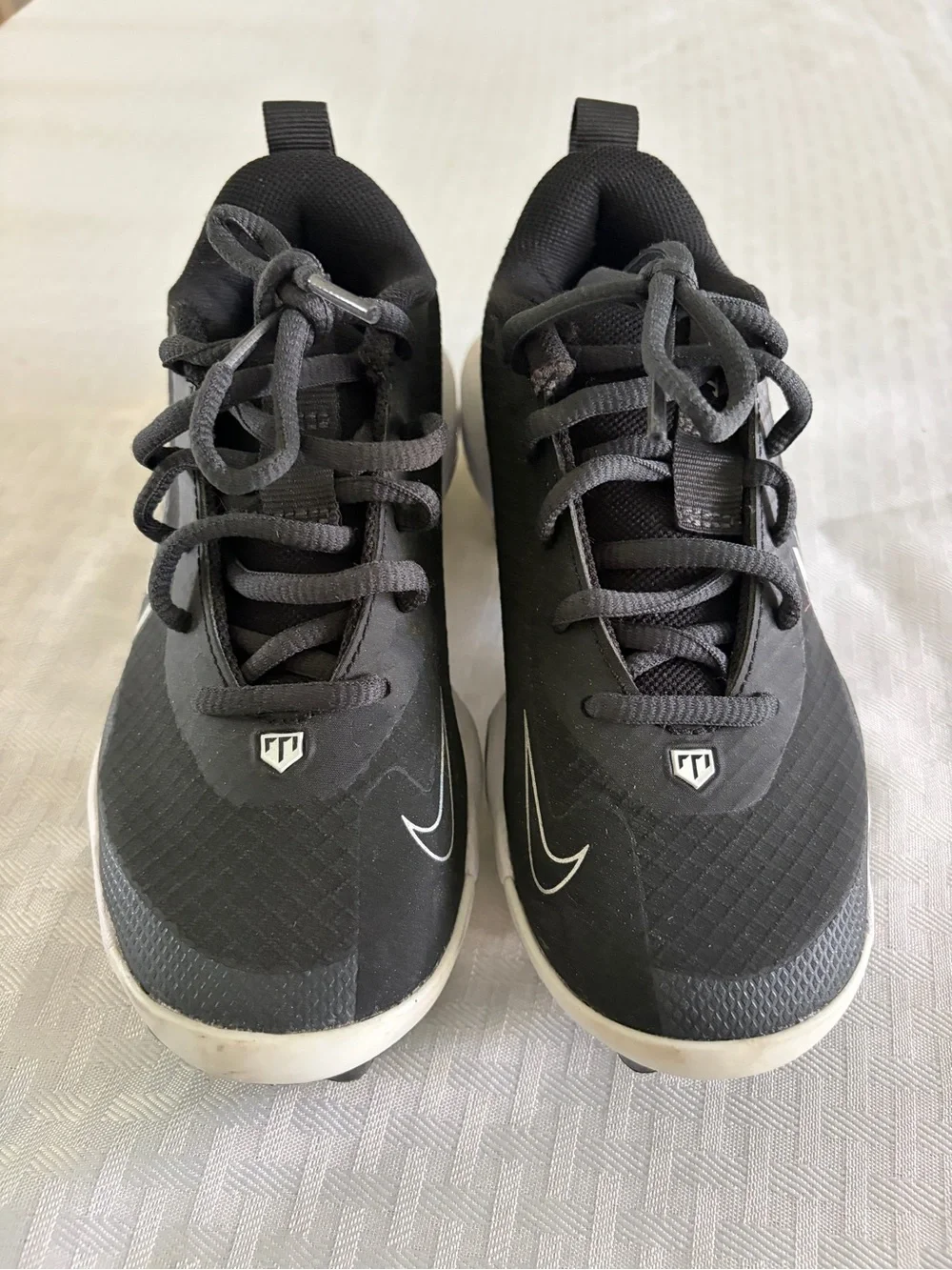 Nike Kids Black and White Cleats